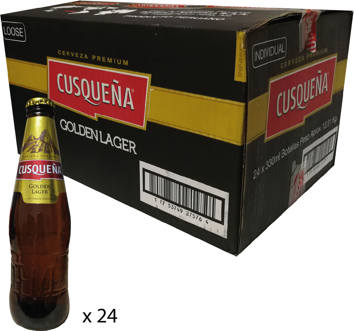 Cusqueña Dorada 330ml (Caja 24 ud.)