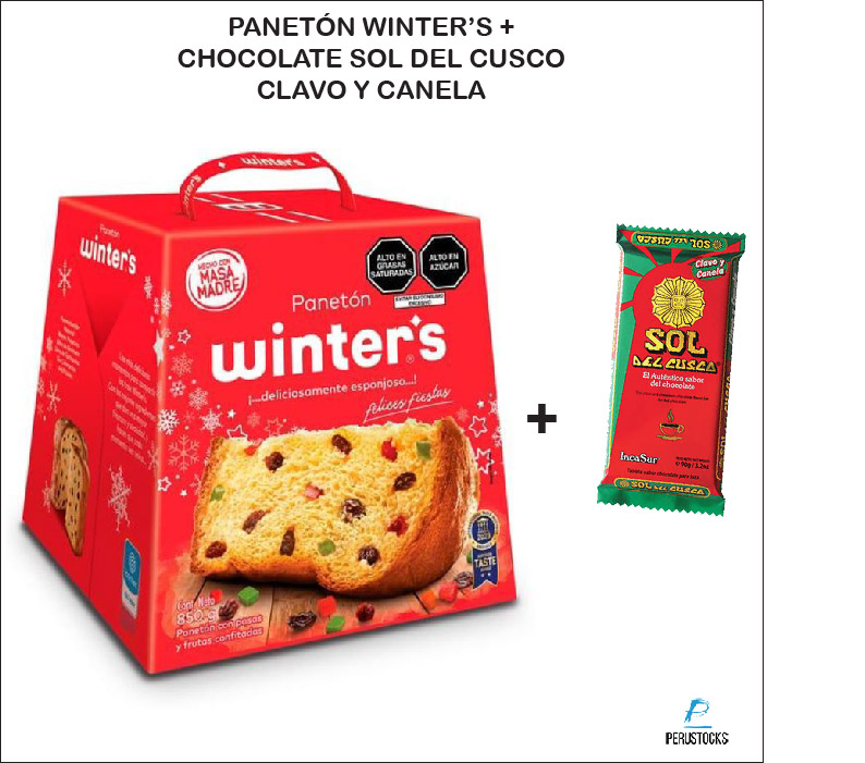 Pack Panetón Winters + Chocolate Clavo y Canela